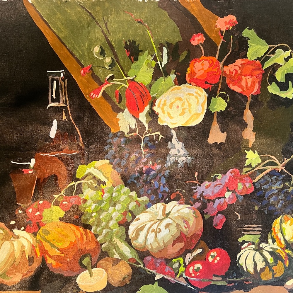 Fall Harvest PBN Painting